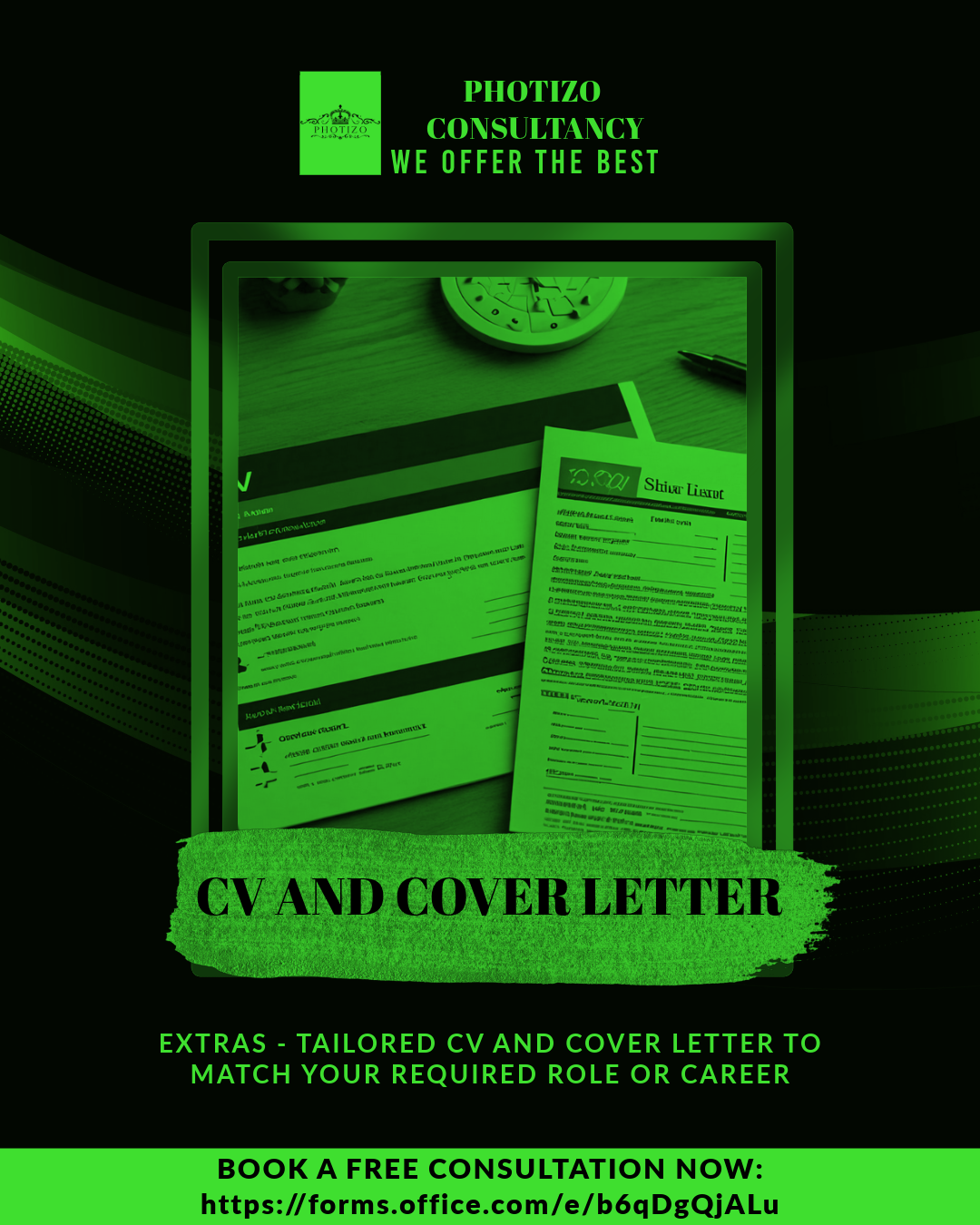 TAILORED CV AND COVER LETTER